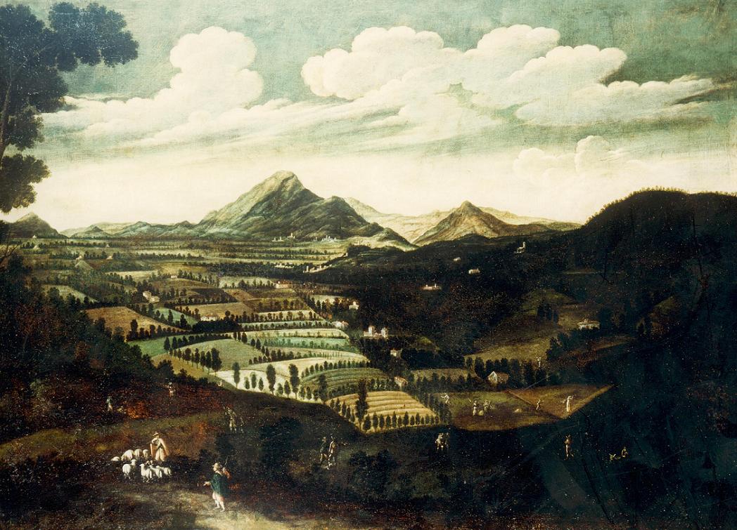 La Valbreno in un dipinto databile al 1690 ca.